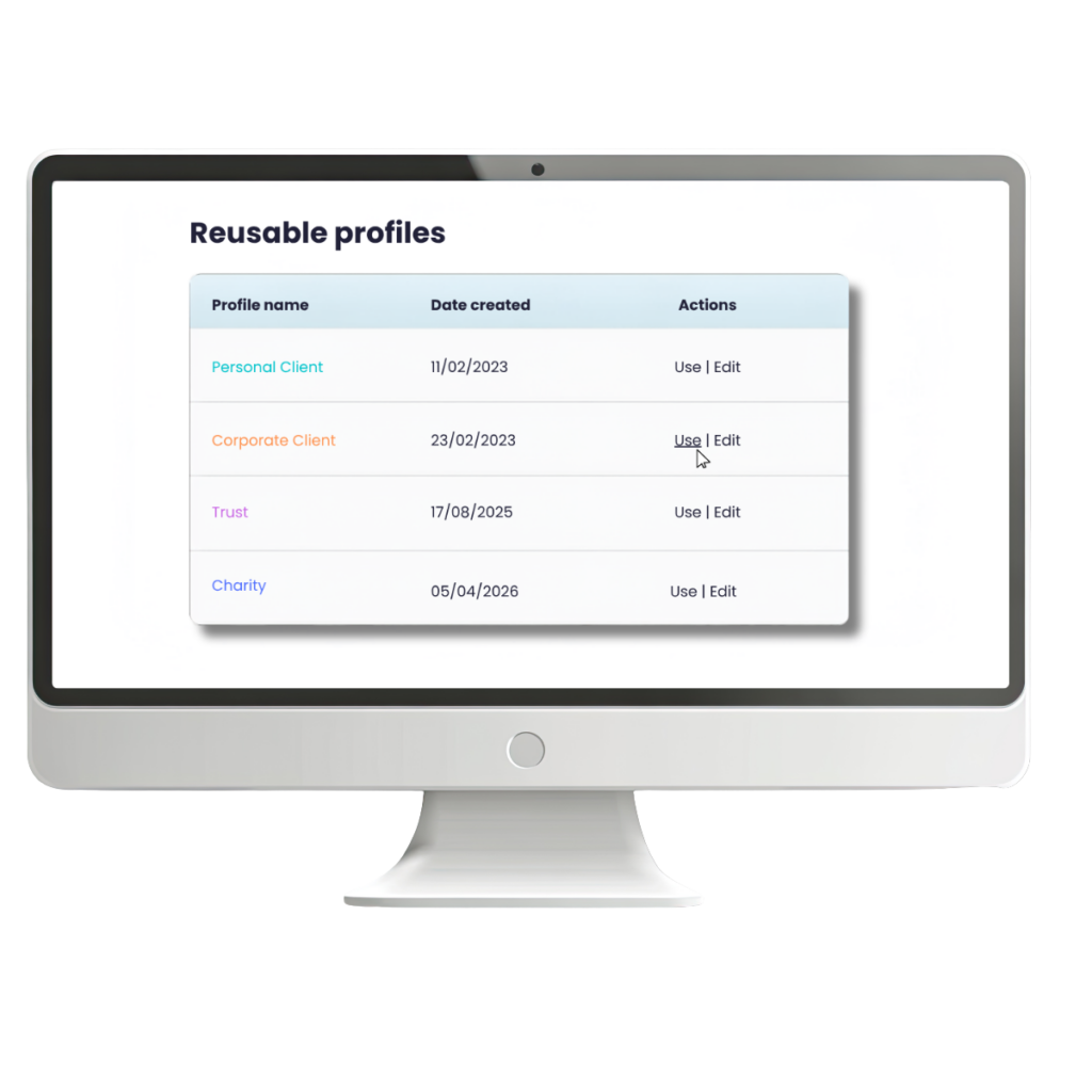 Reusable client profiles Reusable client profiles